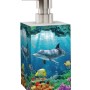Sanilo Seifenspender Delphin Korallen Motiv, mit rostfreier Pumpe und Unterwasserwelt Design.
