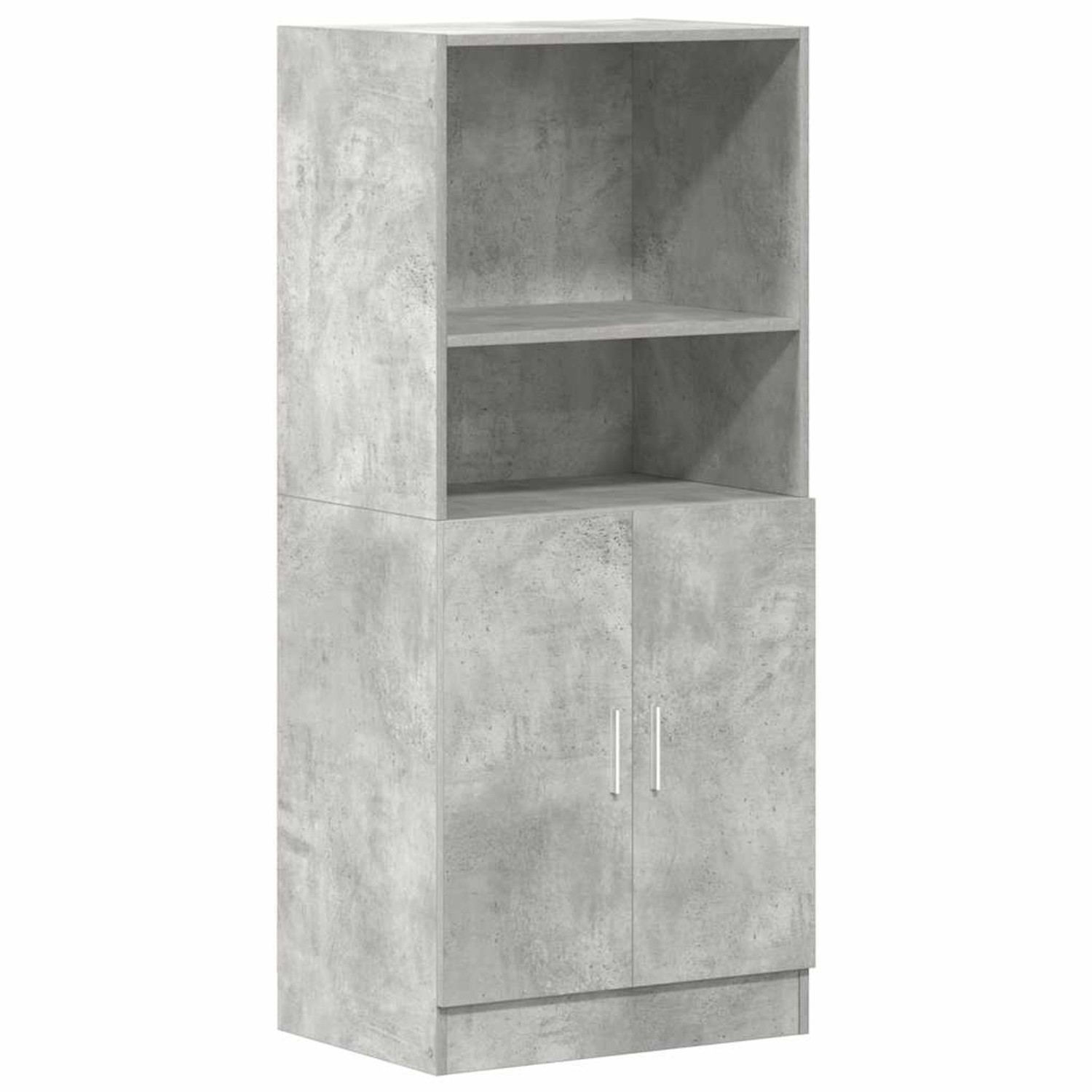 vidaXL Küchenschrank Betongrau 57x41,5x131,5 cm Holzwerkstoff 860124 günstig online kaufen
