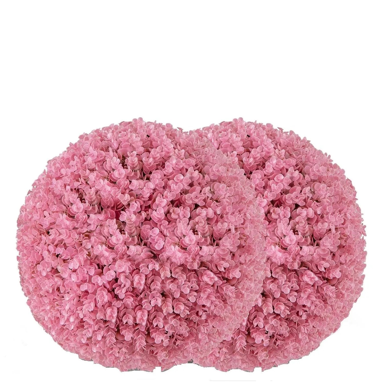 Costway 2er Kunstpflanze Eukalyptus für Haus Garten Rosa 28 cm günstig online kaufen