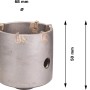 Bosch Hohlbohrkrone Pro SDS-plus-9 CoreCutter Ø 68 mm für Schalterdosen in Beton, Mauerwerk, Kalksandstein.