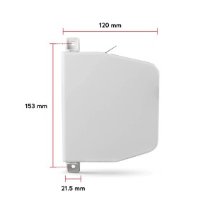Bauheld Rollladen Gurtwickler Aufputz 14mm Mini mit Einfädelautomatik Weiß
