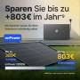 Solakon Balkonkraftwerk mit Solarmodulen & Speicher. Sparen Sie bis zu 803€ jährlich mit dieser Photovoltaik Anlage.