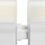 Weiße LED-Lichtleiste mit Schalter, verbunden. Ideal zur Küchenbeleuchtung.