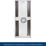Verpacktes, weißes ZK-Türelement mit Eckzarge, DIN Rechts, 875x1875x55 mm.