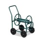 Relaxdays Schlauchwagen Metall Grün Fahrbar 82 cm x 48 cm x 80 cm 10,8 kg