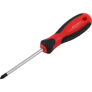 Schraubendreher PZ1 x 80 mm mit ergonomischem 2-Komponenten-Griff für präzises Schrauben.