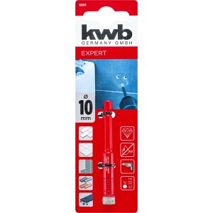 kwb Fliesenbohrer, 10 mm Durchmesser, für Akkuschrauber, zum Bohren von Fliesen.