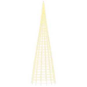 LED-Weihnachtsbaum für Fahnenmast, 800 cm, warmweiß, 3000 LEDs, festliche Beleuchtung.