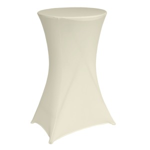 TRUTZHOLM Stehtischhusse Stretch 60cm Beige