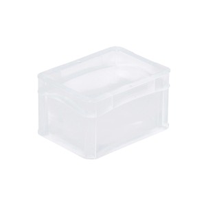 Transparente Eurobox BasicLine, 2,2 Liter, mit geschlossenem Griff. Ideal als Transport- und Aufbewahrungsbox.