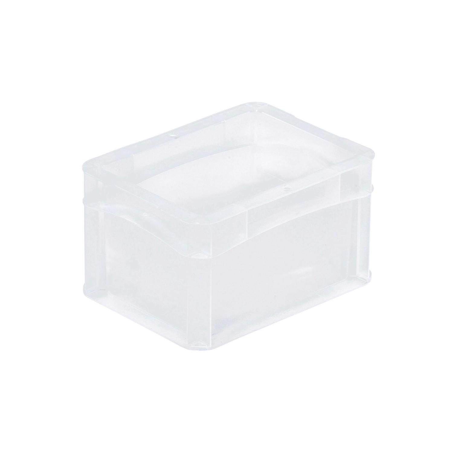 Transparenter Eurobehälter BasicLine Mit Geschlossenem Griff HxBxT 12 x 15 x 20 cm 2,2 Liter Eurobox Transportbox