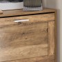 Detailansicht: SoBuy Schuhkipper FSR137-F in Vintage-Optik mit zwei Klappen und weißem Griff.