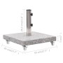 vidaXL Sonnenschirmständer Granit 30 kg Quadrat Grau 48563_8