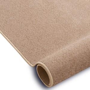 Beiger RugsX Teppichboden Eton VG4966 aus Polypropylen, gerollt. Weiche Textur, 11mm Stärke.