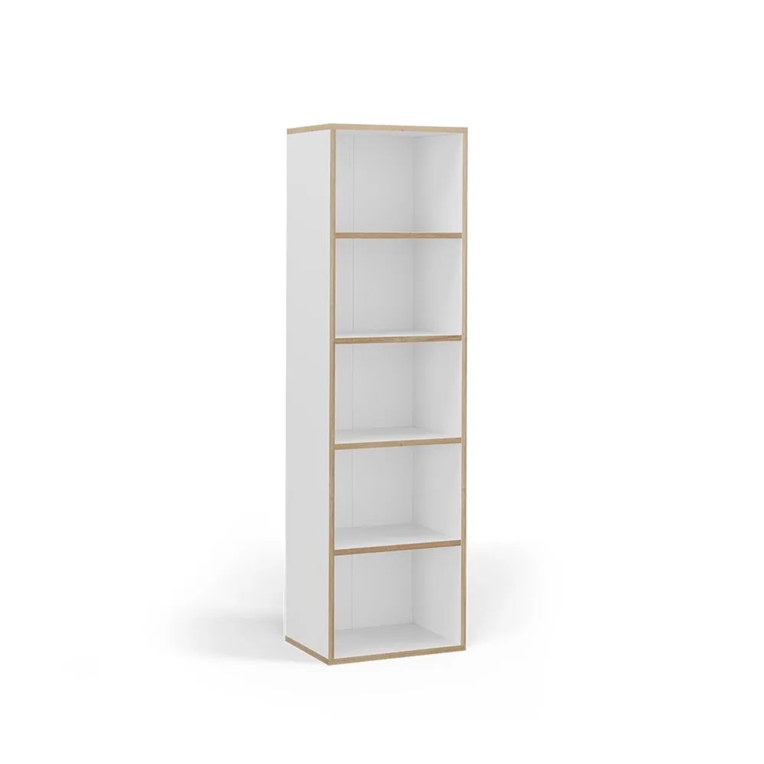 Vicco Bücherregal Tetrix Weiß 40 x 140 mit 5 Fächern Art Nr 56548