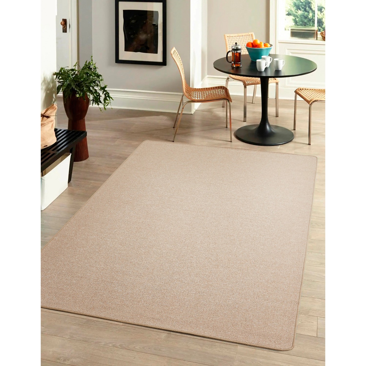 Andiamo Teppich Grotone 133 cm x 190 cm Dunkelbeige günstig online kaufen