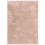 Pergamon Luxus Fellteppich Pearl Altrosa, 160x230cm, Kurzflorteppich für Wohnzimmer und Schlafzimmer.