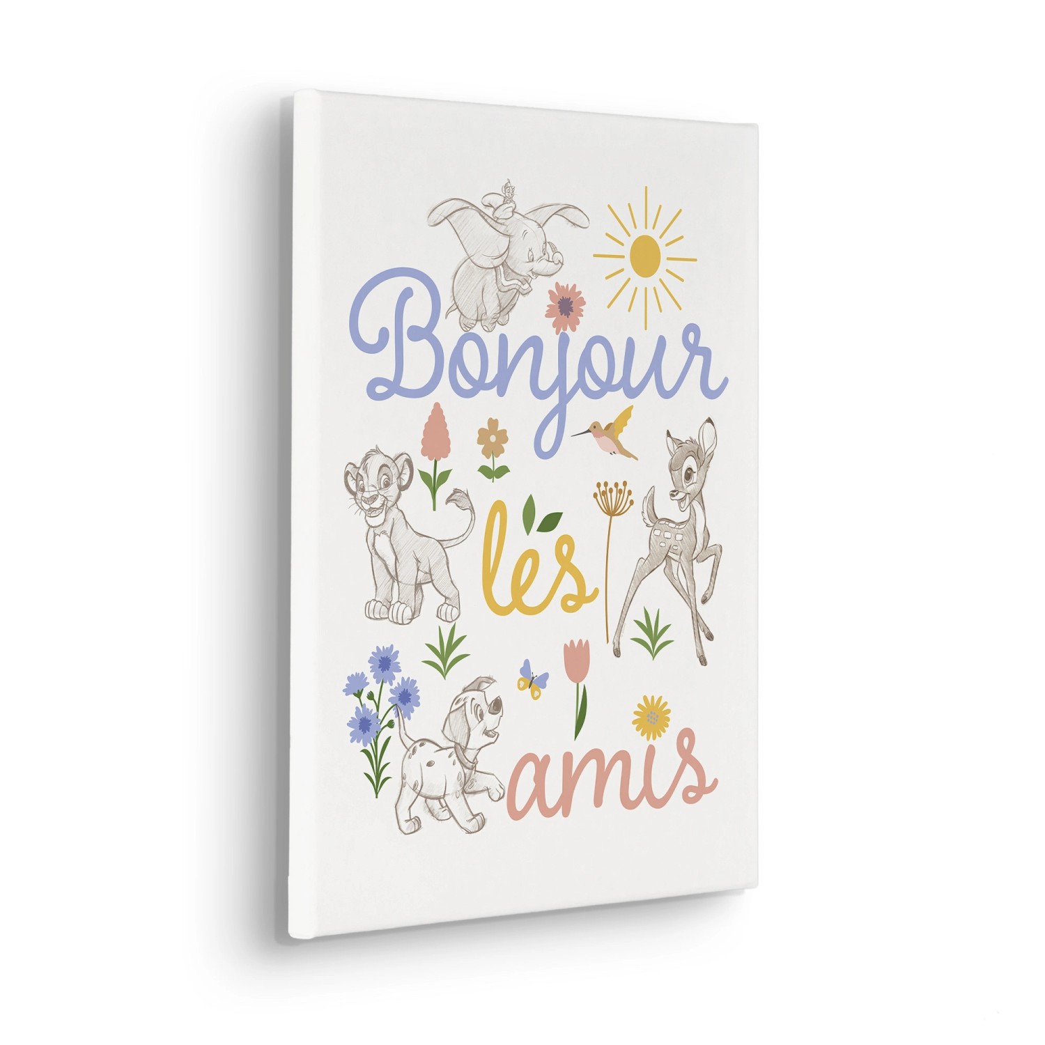 Komar Keilrahmenbild Disney Classics Bonjour Beige günstig online kaufen