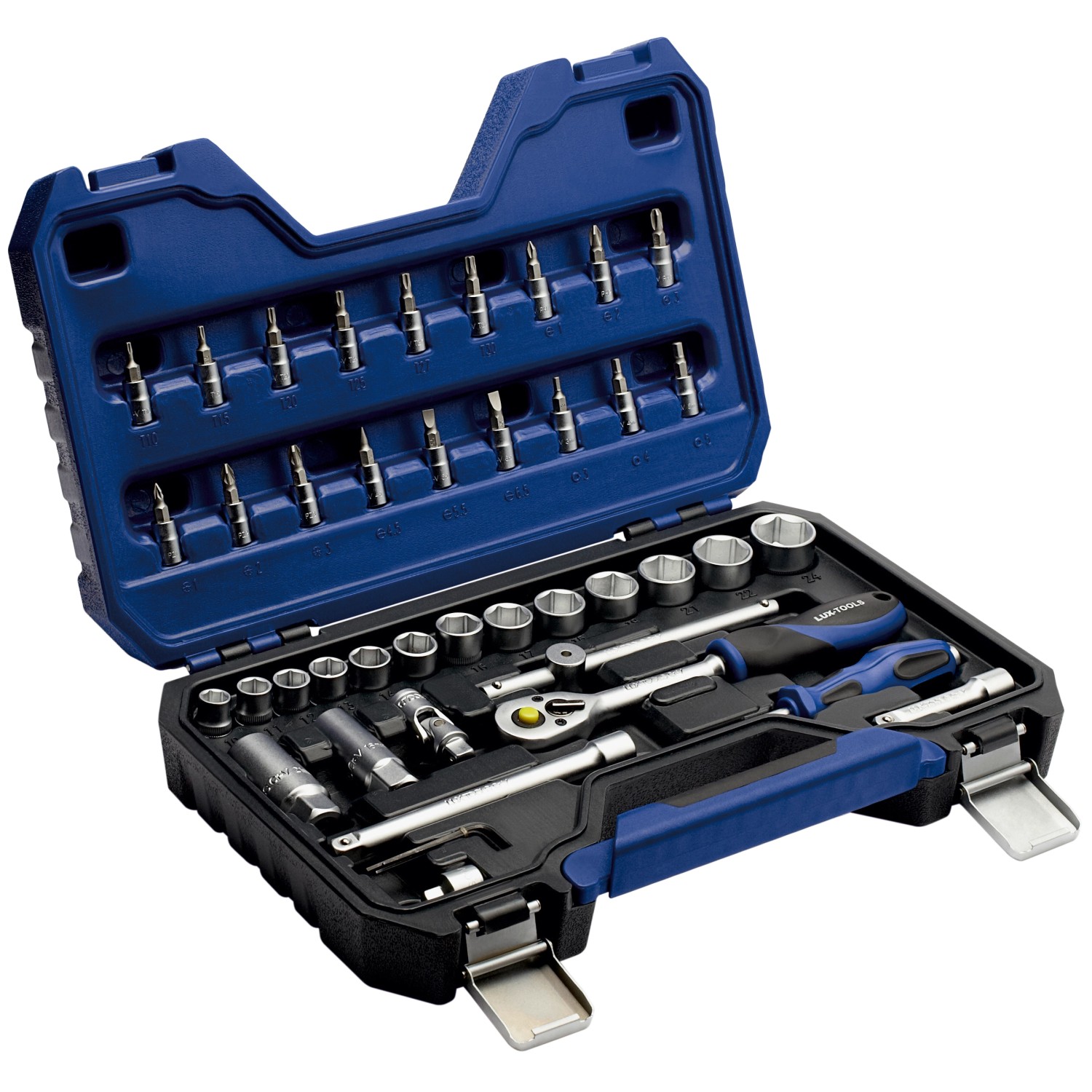 LUX Steckschlüsselsatz Comfort 6,3 mm (1/4 Zoll) und 10 mm (3/8 Zoll) 43-teilig