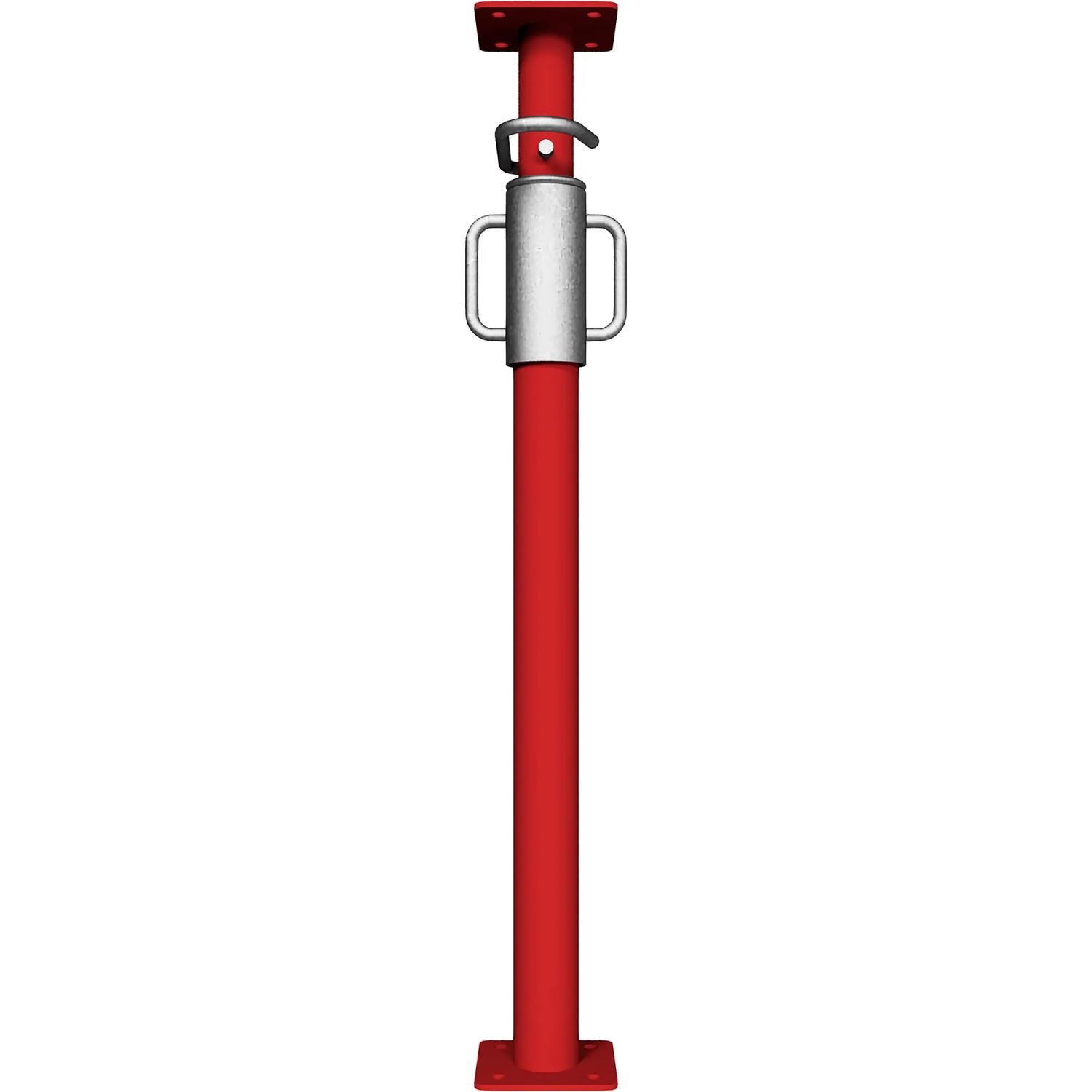 Schake Fensterstütze, rot, 0,90-1,50 m, für Baustelleneinsatz und Fensterfixierung.