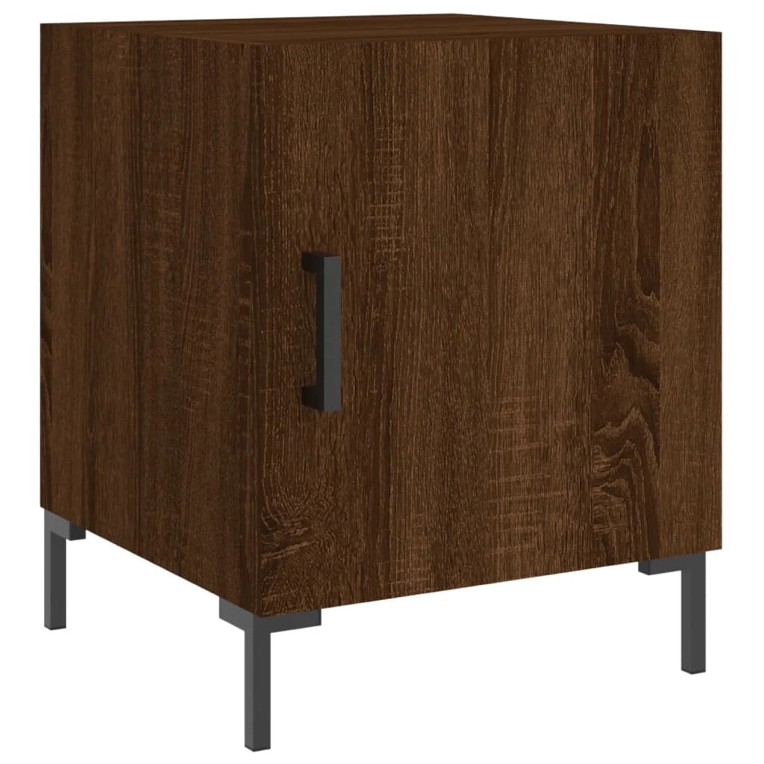 vidaXL Nachttisch Braun Eichen-Optik 40x40x50 cm Holzwerkstoff Modell 4 günstig online kaufen