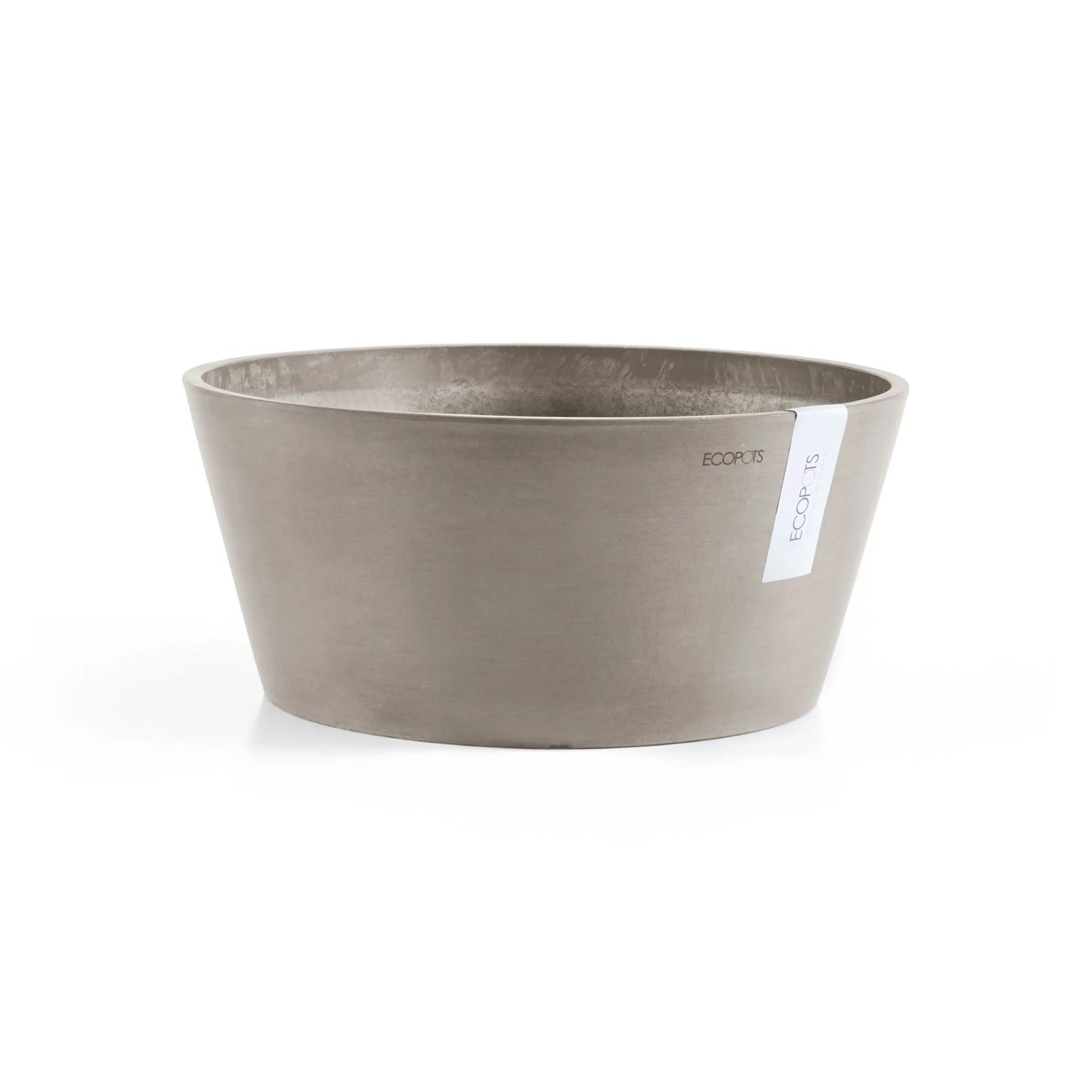 Ecopots Pflanzschale Frankfurt Braungrau 30 Cm