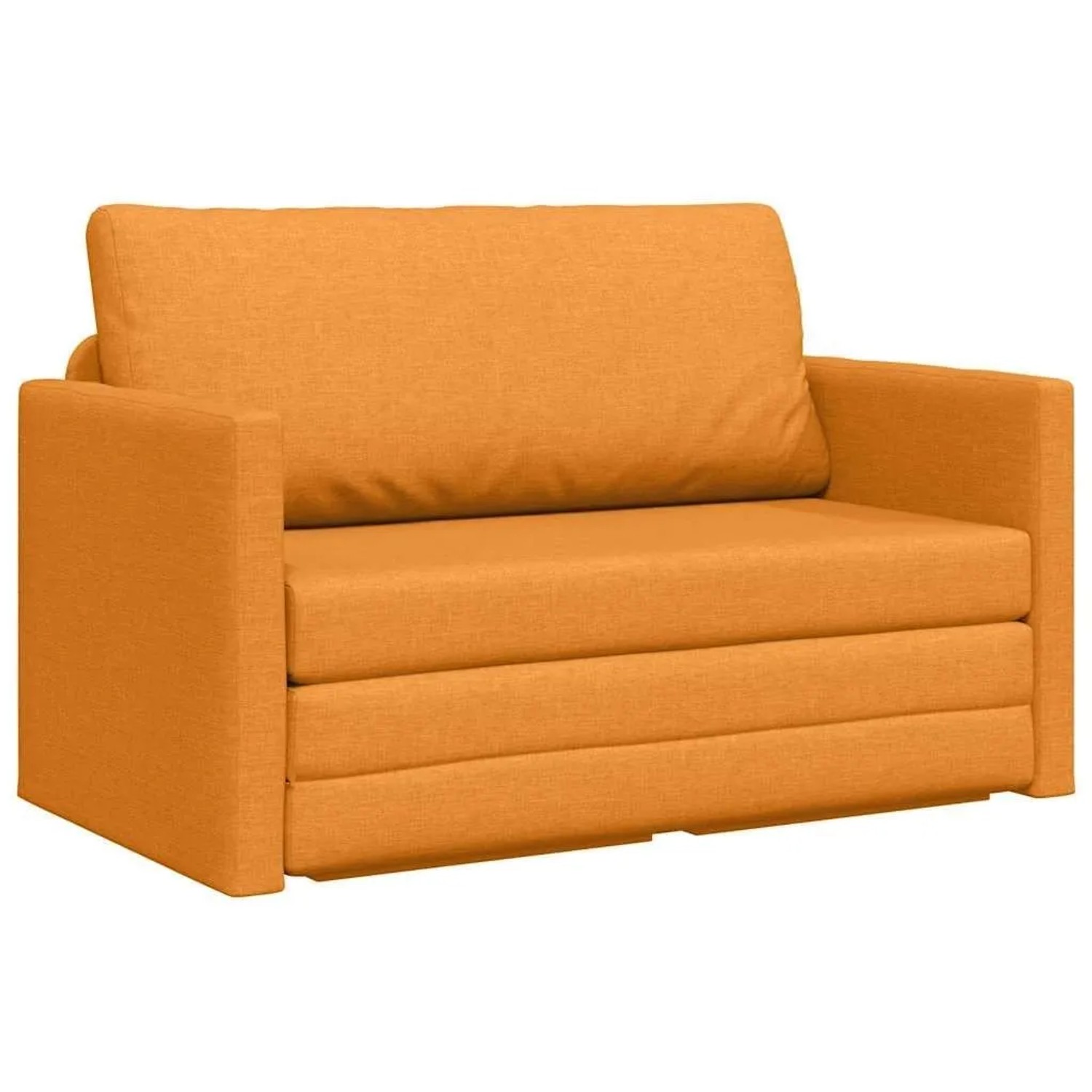 vidaXL Schlafsofa 110cm Dunkelgelb Stoff 4106699