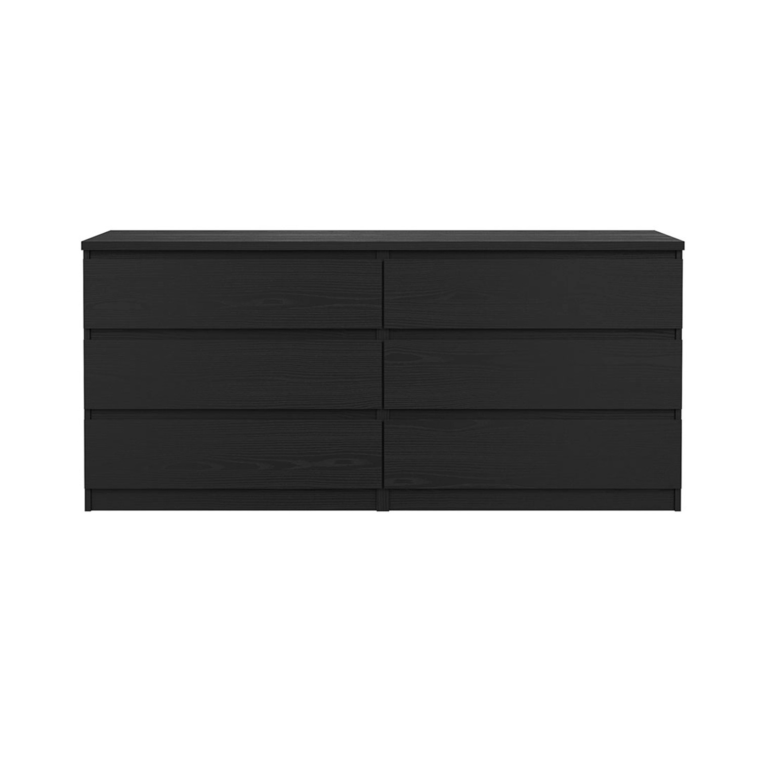 ebuy24 Naia Kommode 6 Schubladen Schwarze Struktur günstig online kaufen