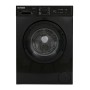 Schwarze Telefunken Waschmaschine Frontlader, 5 kg, 1000 U/Min.