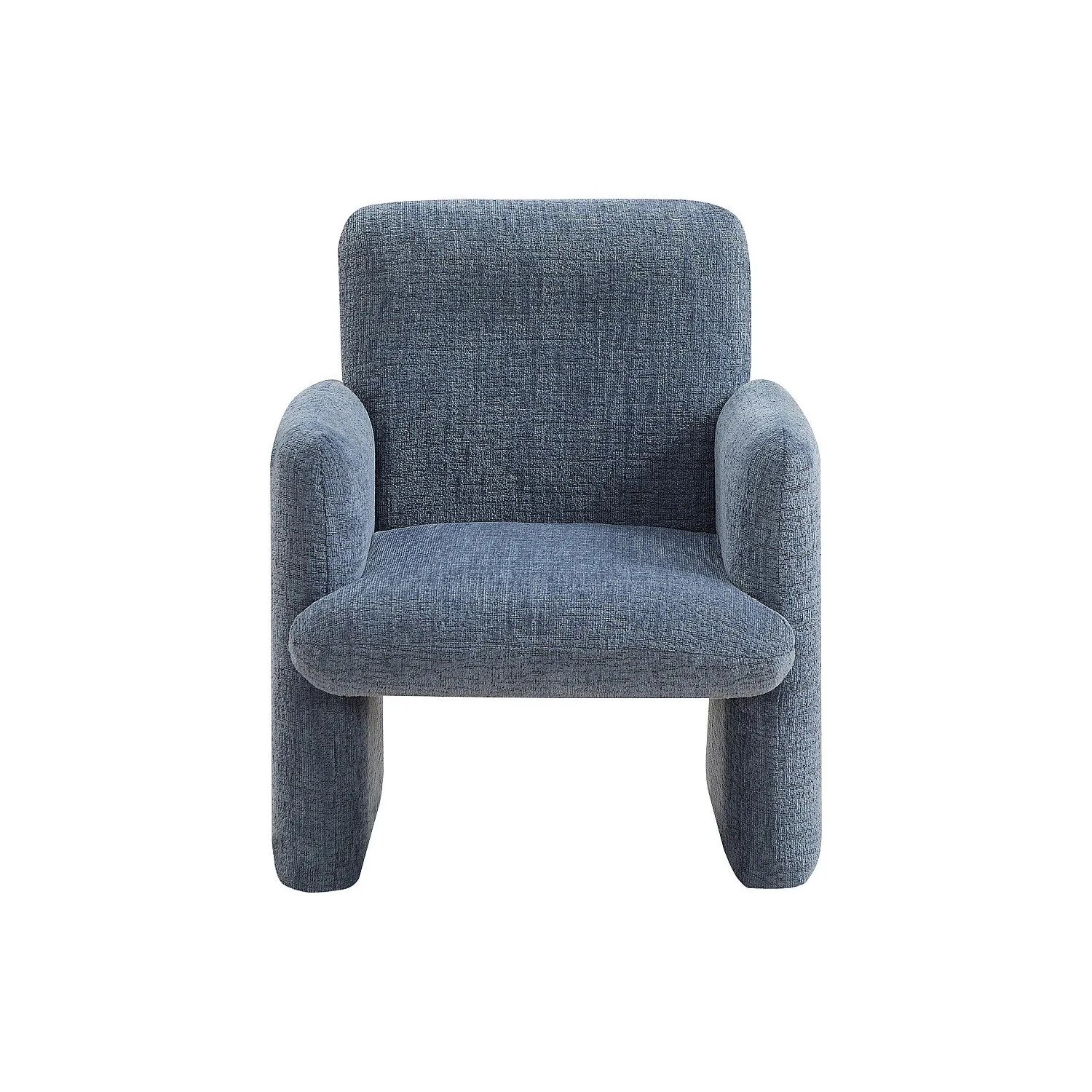 Vente-unique Sessel Mit Gerader Rückenlehne Mesuto Blau 53 cm