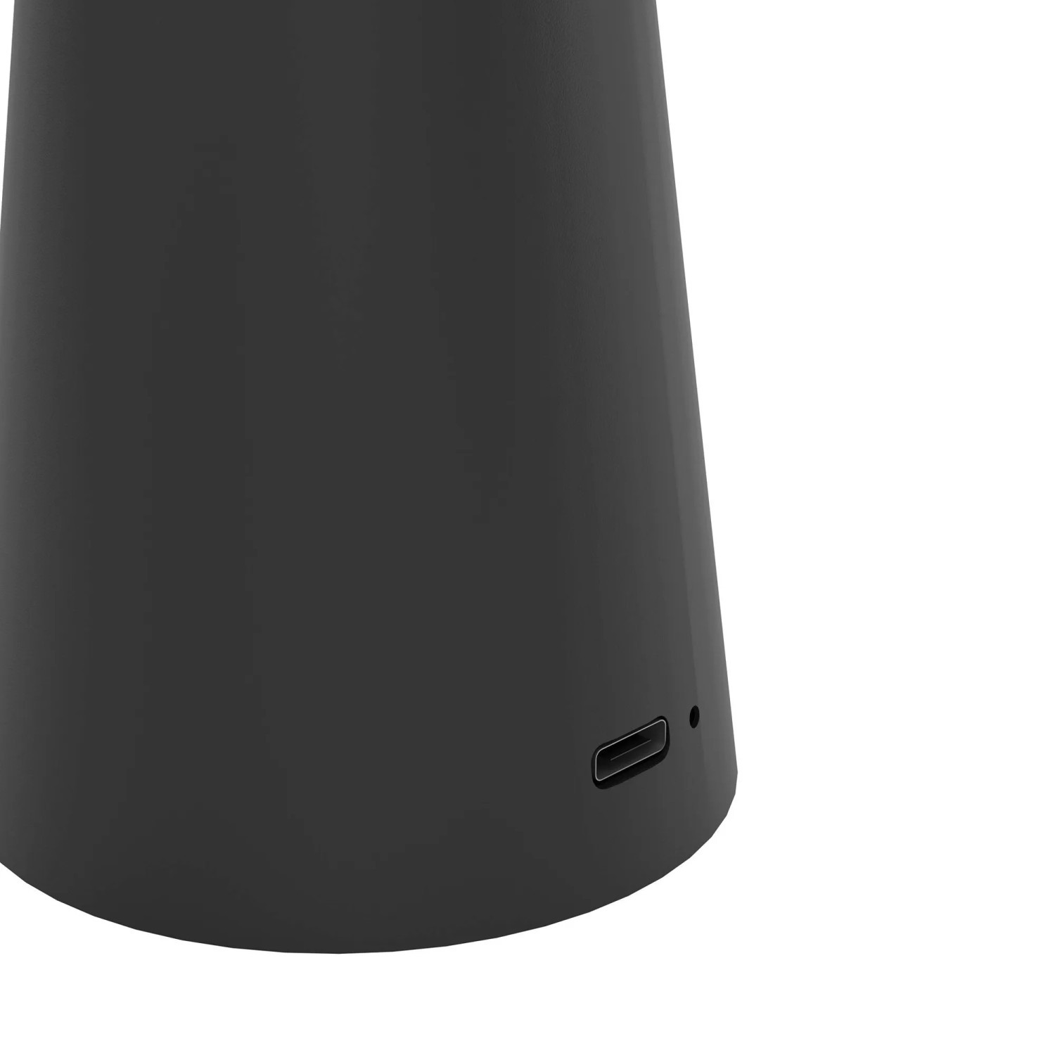 EGLO PICCOLA LED Akku-Tischleuchte, schwarz, mit Touchdimmer und USB-Anschluss.