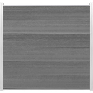 Elephant 3er Set Zaunbretter Cora Line Grau, WPC Sichtschutzzaun