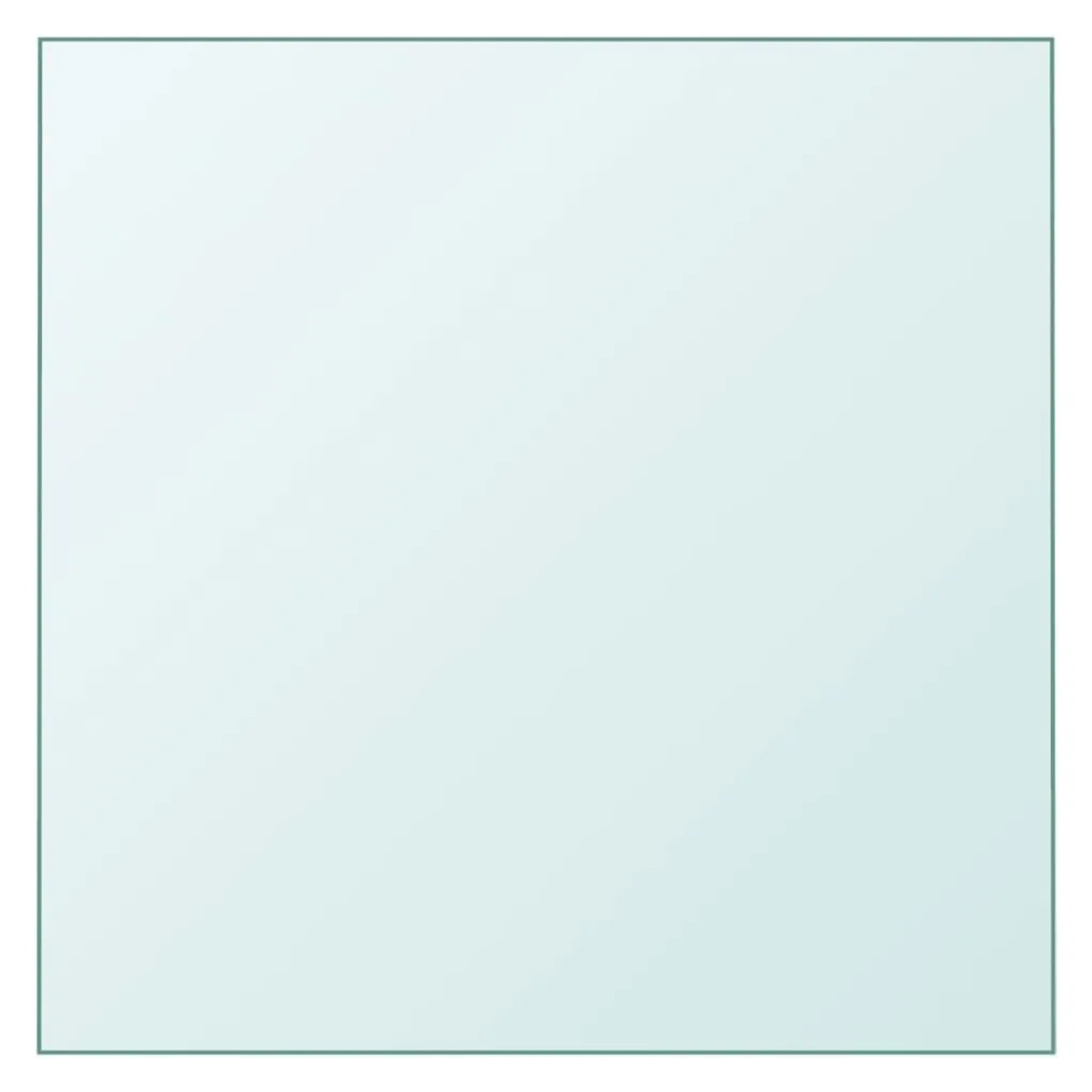 vidaXL Tischplatte Transparent 60x60 cm Hartglas 345073