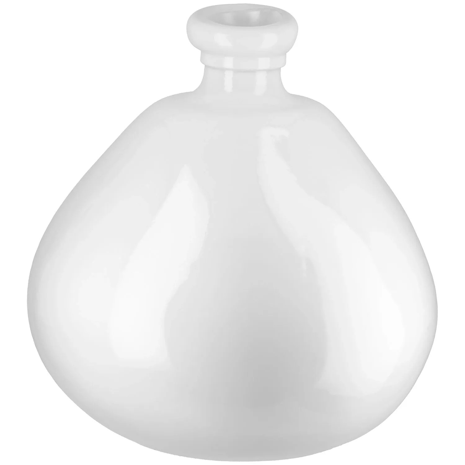 Gilde Vase Sylt Weiß 32 cm x Ø 31,5 cm