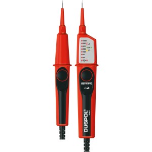 Benning Spannungsprüfer Expert 1000 V, rot/schwarz, für sichere Spannungsprüfung bis 1000V.