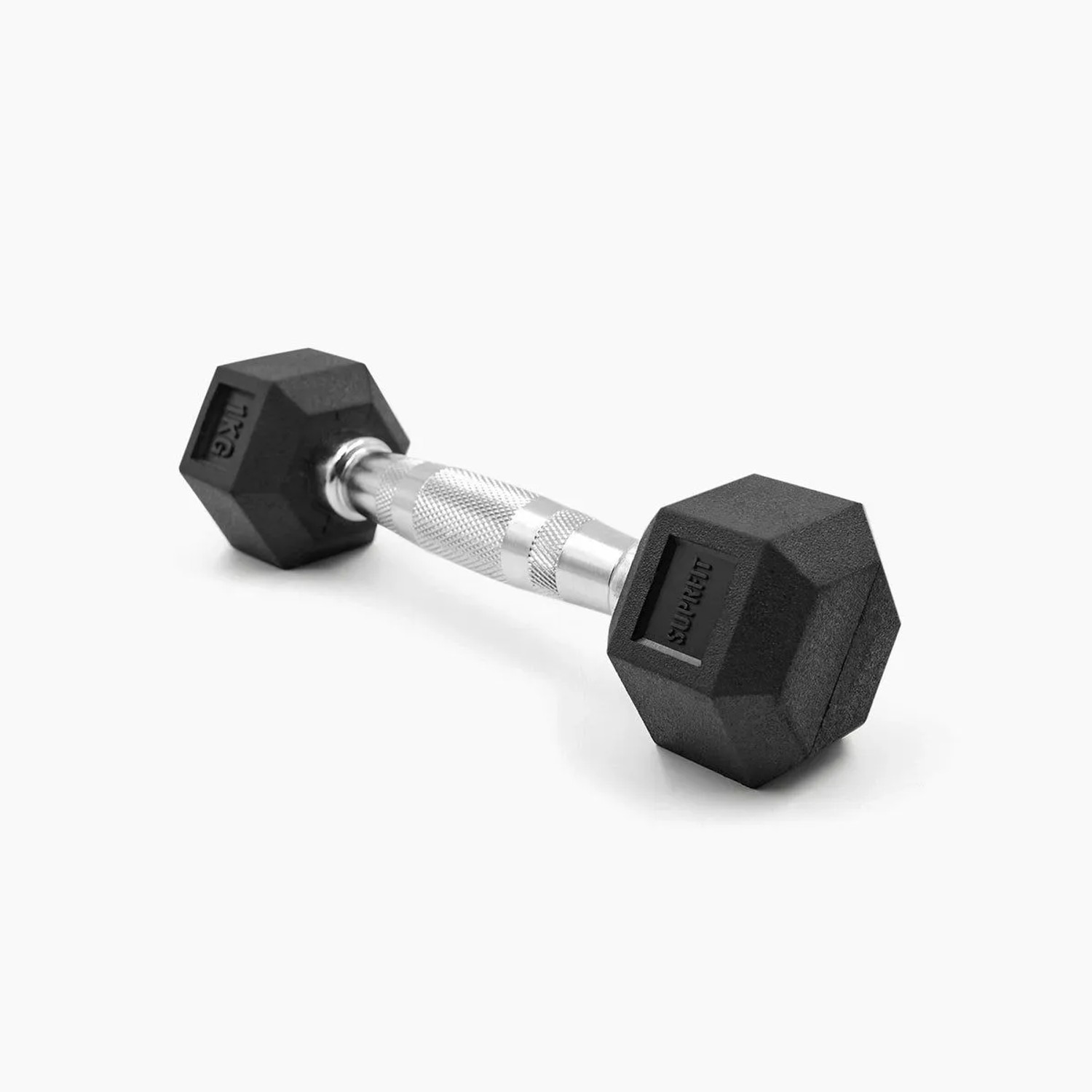 Suprfit Hex Gummi-Kurzhanteln Einzeln 1 kg