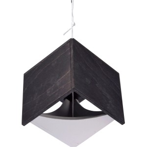 Schwarz-weißes Dobar Vogelhaus Kubus zum Aufhängen, modernes Design.