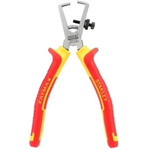 Stanley Fatmax Abisolierzange VDE 160mm mit rot-gelben Griffen.