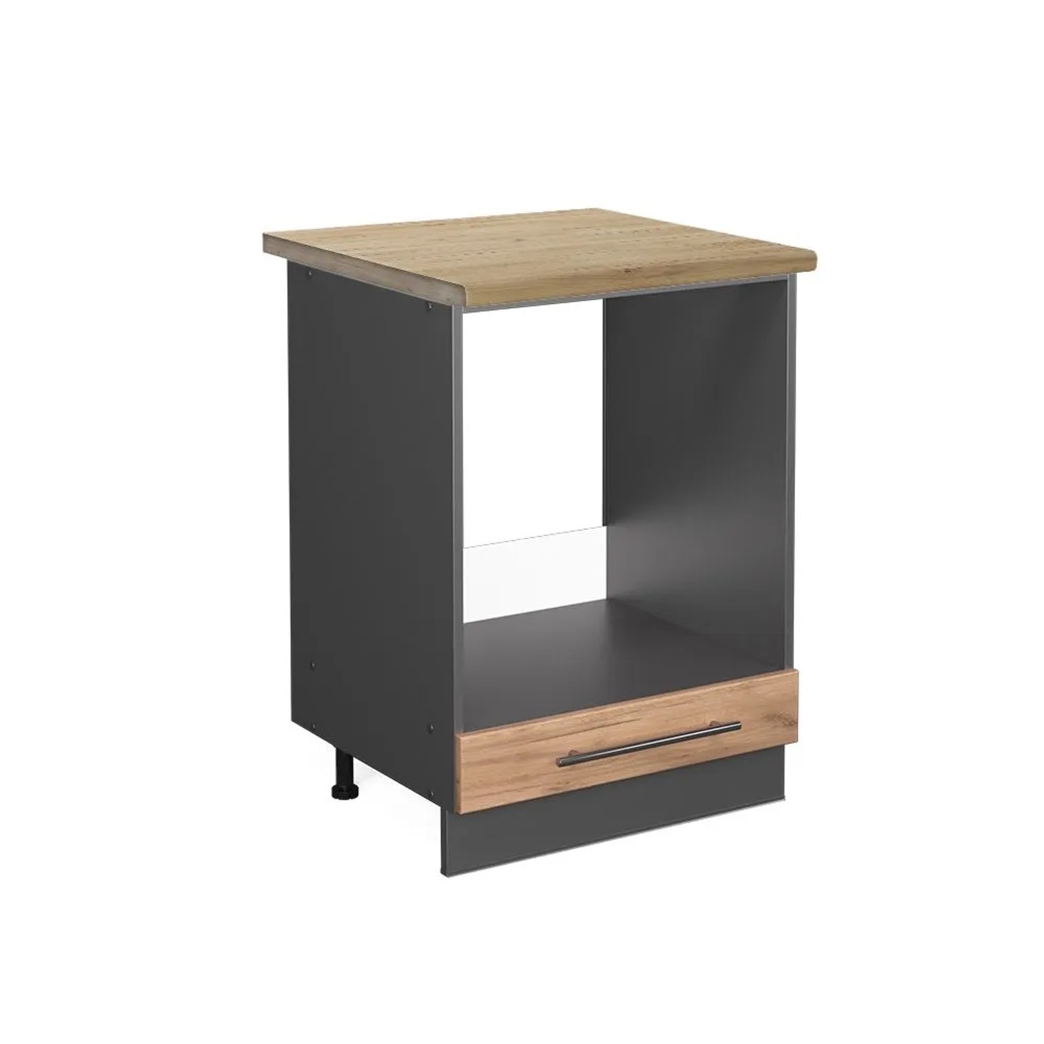Vicco Herdumbauschrank Fame-Line Goldkraft Eiche Anthrazit 60 cm AP Eiche