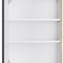 Optifit Oberschrank Linus984, 50cm, anthrazit/Wildeiche, mit 2 Einlegeböden für die Küche.