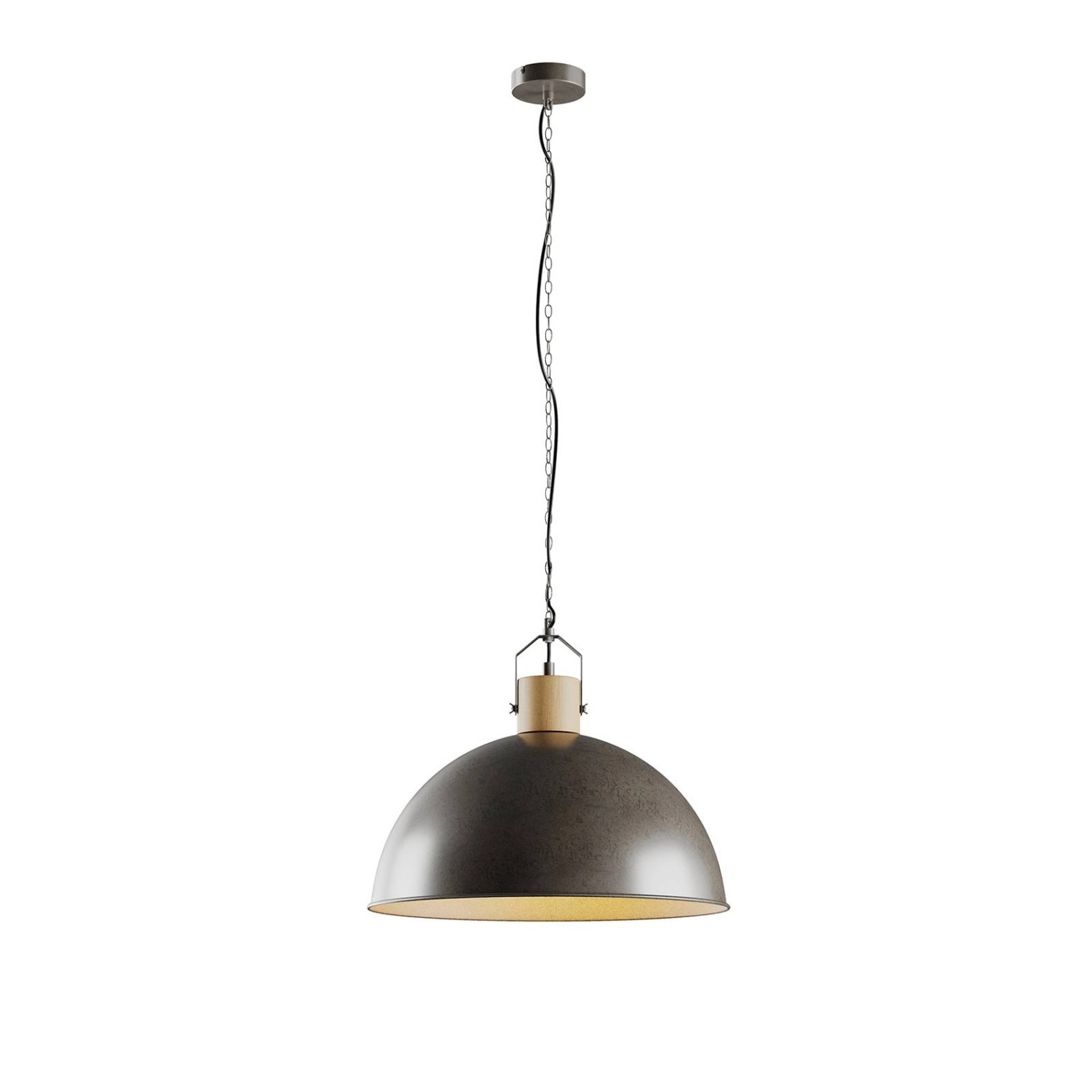 Lindby Pendelleuchte Holgar 9624604 Vintage Industriell in Grün aus Metall günstig online kaufen