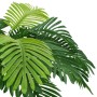 Künstliche Cycas Palme, 160 cm hoch, grüne Blätter im Detail. Dekorative Kunstpflanze für Innenräume.