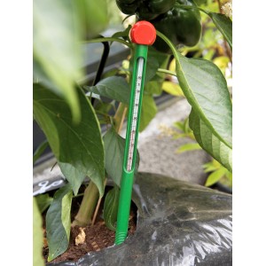 Juliana Erdbodenthermometer im Beet, Gewächshaus-Zubehör zur Messung der Bodentemperatur.