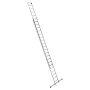 Euroline Premium Schiebeleiter 2x20 Sprossen aus Aluminium, ausgefahren.
