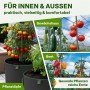 TTL GARDEN Rankstäbe 90cm 15er Set 11mm Kunststoffbeschichtet Pflanzstäbe Rankhilfe Tomatenstab Für Garten Gewächshaus_7