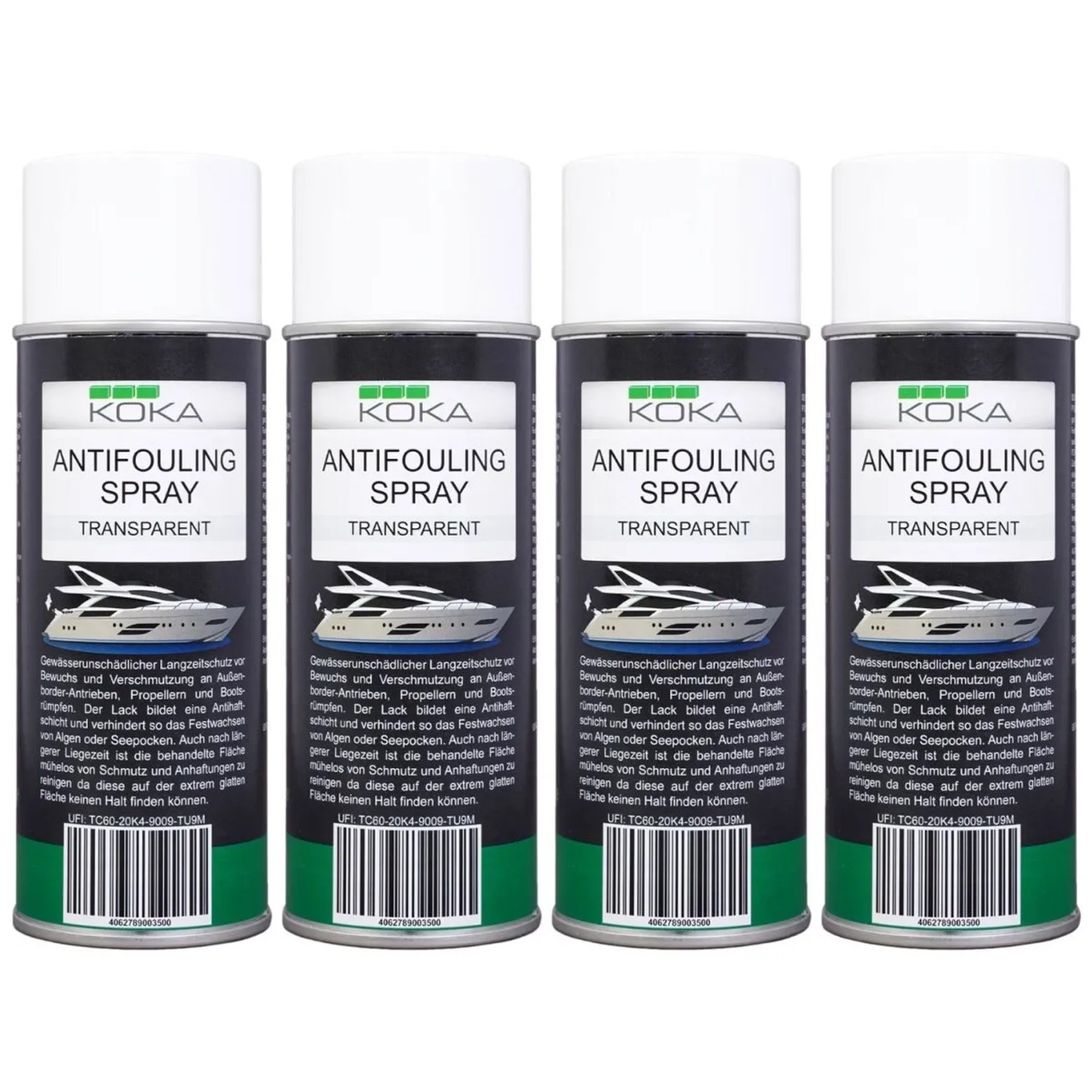 KOKA 4x Antifouling Spray Transparent