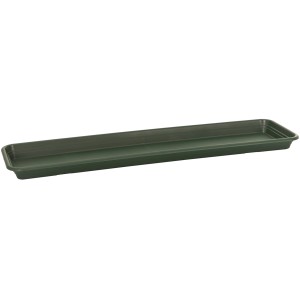 Dunkelgrüner Florus Pflanzkasten-Untersetzer Universal, 60 cm, aus Kunststoff.