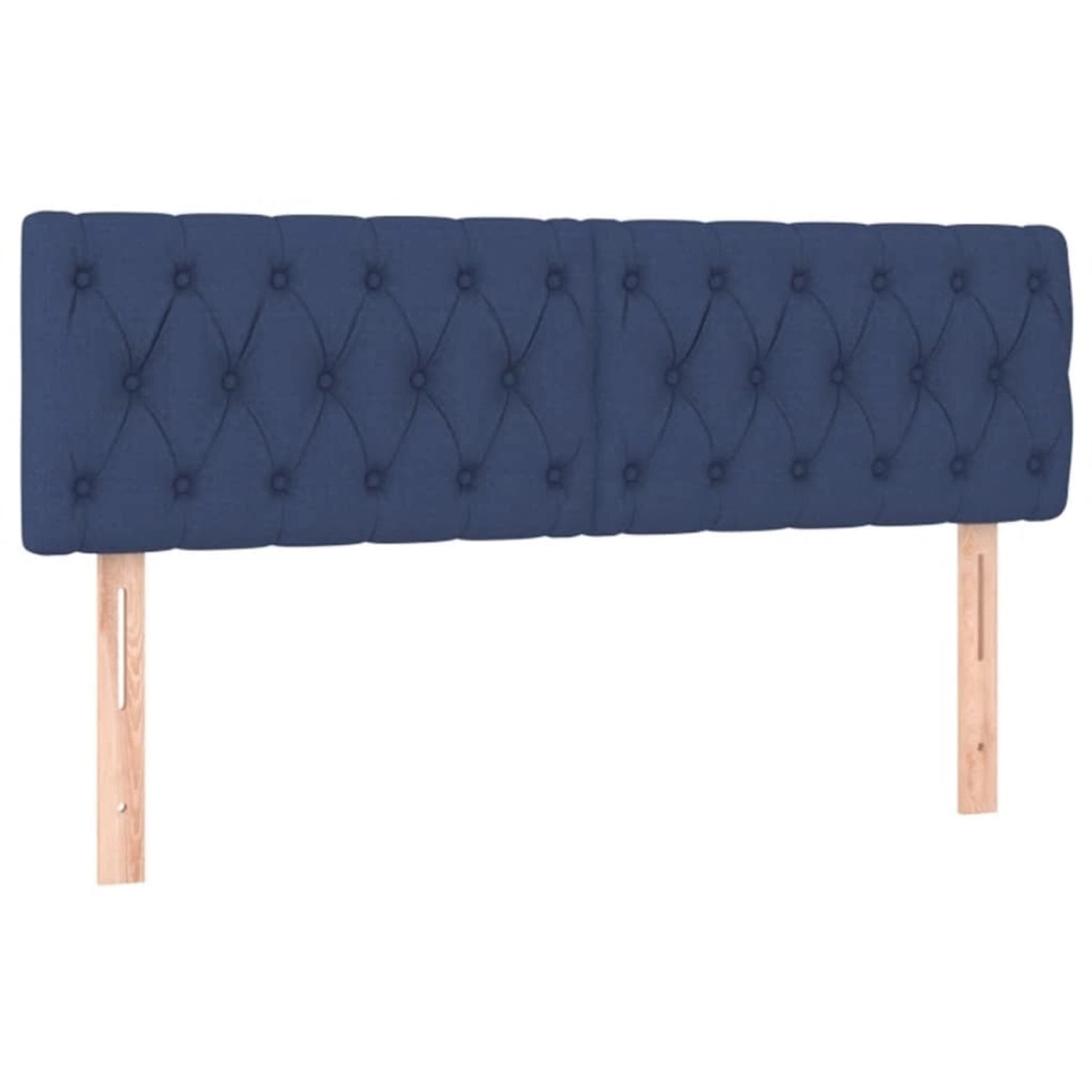 vidaXL LED Kopfteil Blau 160x7x78/88 cm Stoff 3121960