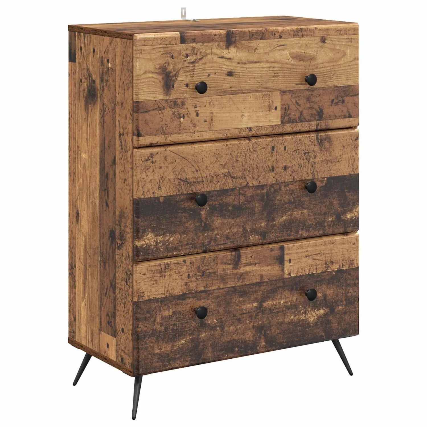 vidaXL Schubladenschrank Altholz 66 x 34,5 x 90 cm Holzwerkstoff 895533
