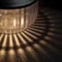 Lutec Diva Solar-Tischleuchte, 2er-Set, schwarz, mit geriffeltem Diffusor und warmem Lichtschein.